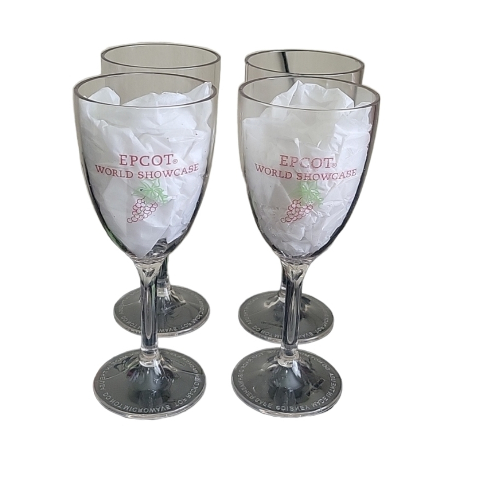 EPCOT World Showcase Set of 4 Wine Glasses